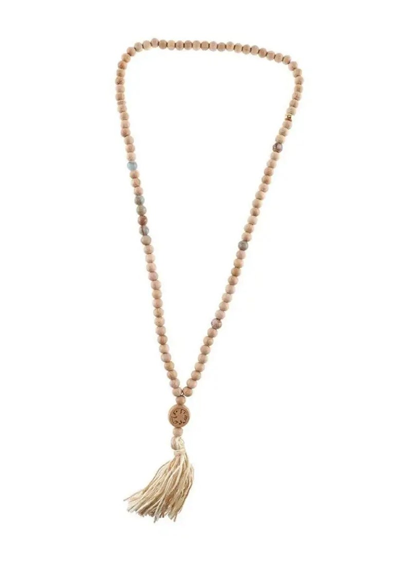 أم أم أيه من معدن الإنسان سبحة أحجار كريمة من حجر اليشب أكوا تيرا - Image 1