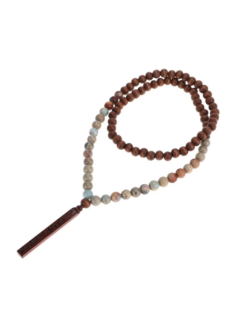 أم أم أيه من معدن الإنسان سبحة أحجار كريمة من حجر اليشب أكوا تيرا - Image 5