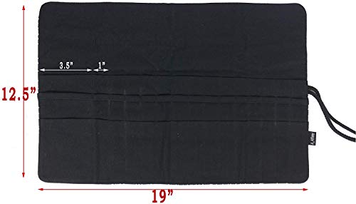 A AIFAMY 30 Pockets Artist Paint Brush Holder, Canvas Roll Up Case Bag & Storage Organizer Pouch Case- Store Brush, Pens Tools - Image 4