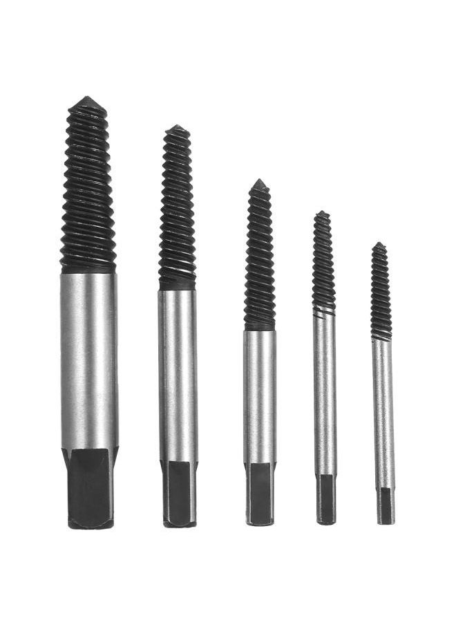 NIBEMINENT - 6-Piece Screw Extractor Set Black/Silver - Image 1
