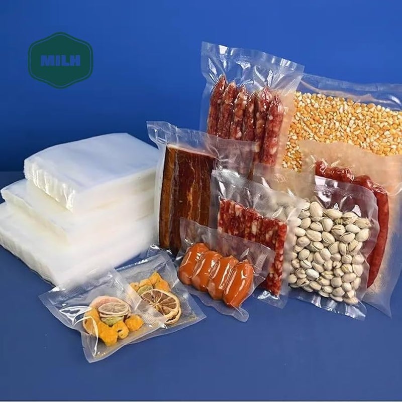 MILH Vacuum Sealer Food Bags 15cm x 25cm Dotted Embossed BPAFree Heavy Duty Microwaveable Transparent Food Storage Bags Ideal for Sous Vide Freezing and Meal Prep Pack of 20 - Image 4