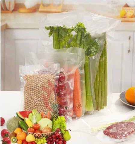 MILH Vacuum Sealer Food Bags 15cm x 25cm Dotted Embossed BPAFree Heavy Duty Microwaveable Transparent Food Storage Bags Ideal for Sous Vide Freezing and Meal Prep Pack of 20 - Image 3