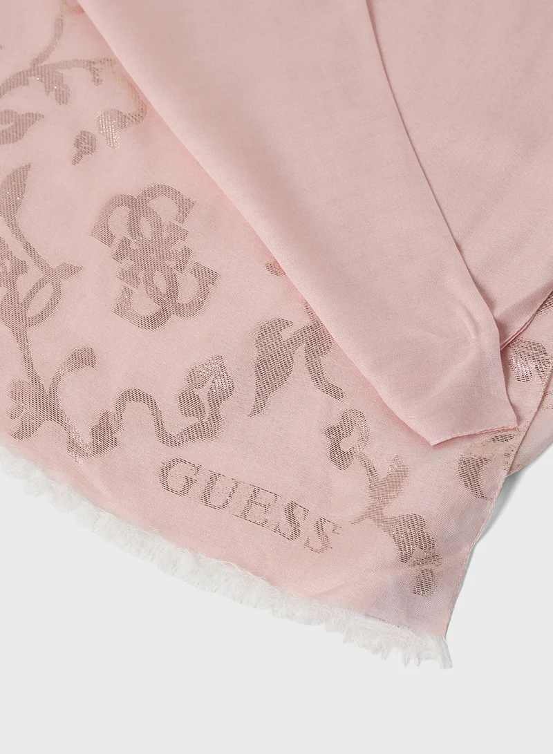 جس Flower Printed Scarf