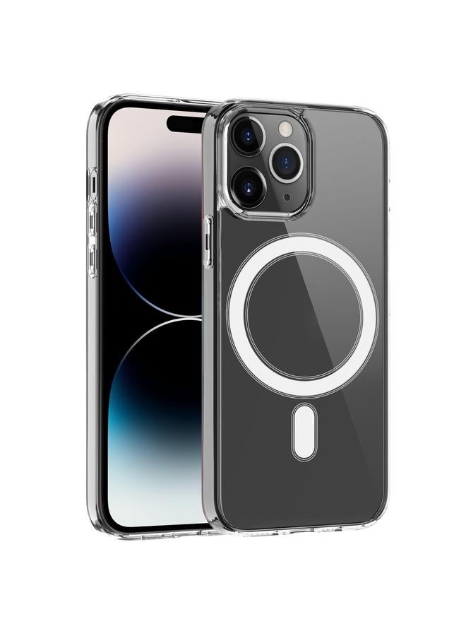 S-TOP Case For iPhone 16 Pro MagSafe Clear Acrylic PC +TPU Phone Case - Image 1