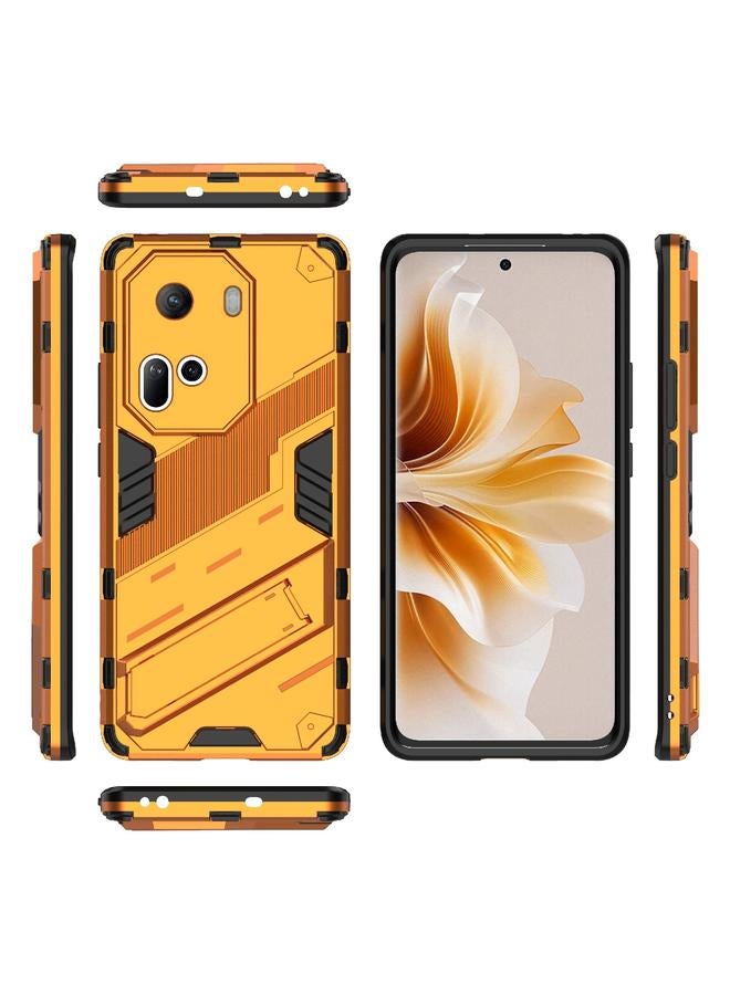 S-TOP Case For OPPO Reno11 5G Global Punk Armor 2 in 1 PC + TPU Phone Case with Holder - Image 3