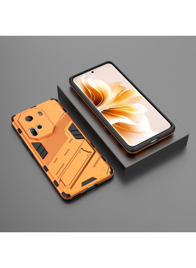 S-TOP Case For OPPO Reno11 5G Global Punk Armor 2 in 1 PC + TPU Phone Case with Holder - Image 2