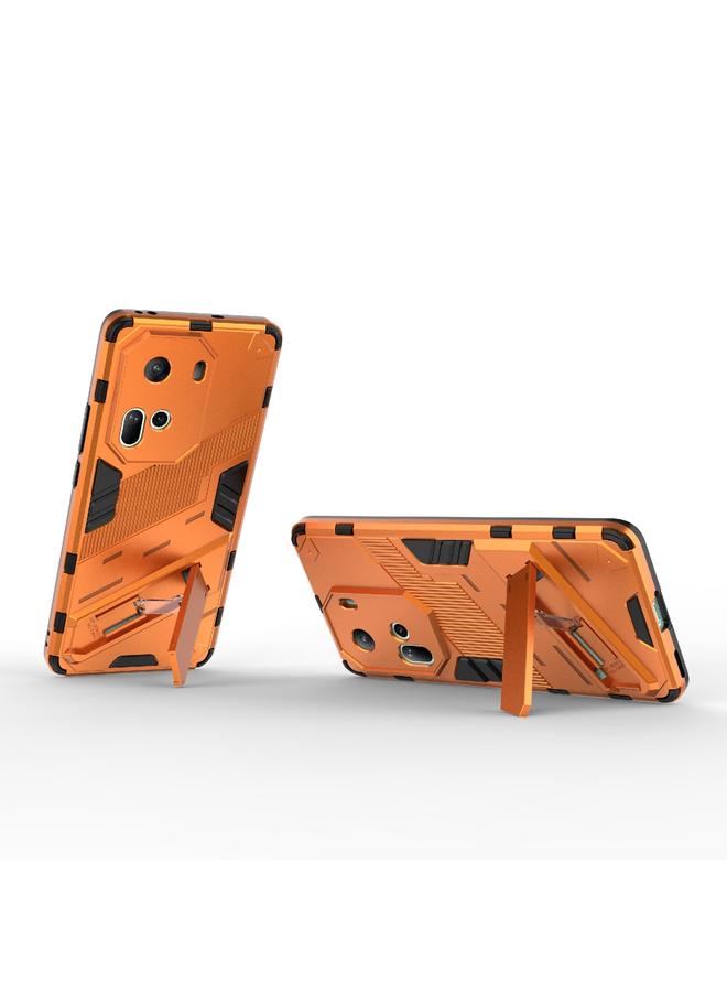 S-TOP Case For OPPO Reno11 5G Global Punk Armor 2 in 1 PC + TPU Phone Case with Holder - Image 4