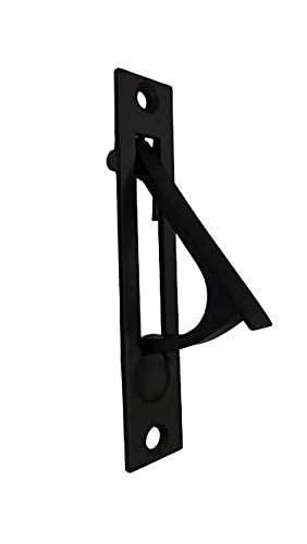 QCAA Solid Brass Edge Pull 4 Matte Black 1 Pack Made in Taiwan