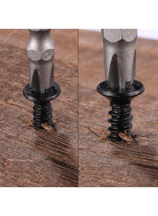 SUNSAR 300PCS M5*20mm Flat Head Black Screws, Phillips Carbon Steel Sheet Self Tapping Screws for Woodworking, Indoor Furniture - Image 5