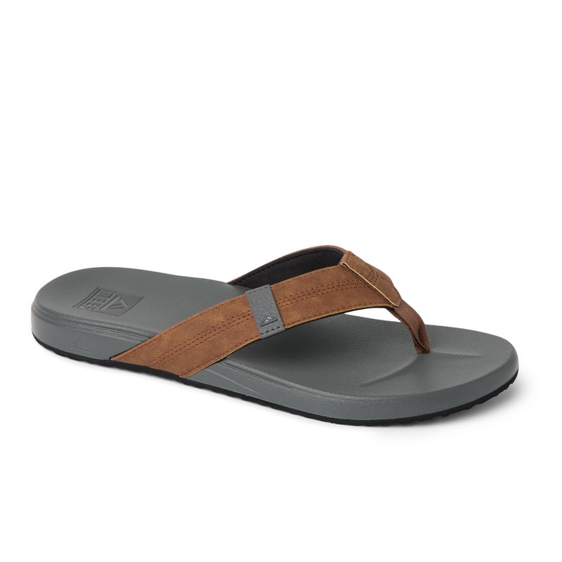 REEF Mens Cushion Phantom Flip Flop, Ultra Soft Cushion Footbed, Tan/Grey, 10 - Image 4