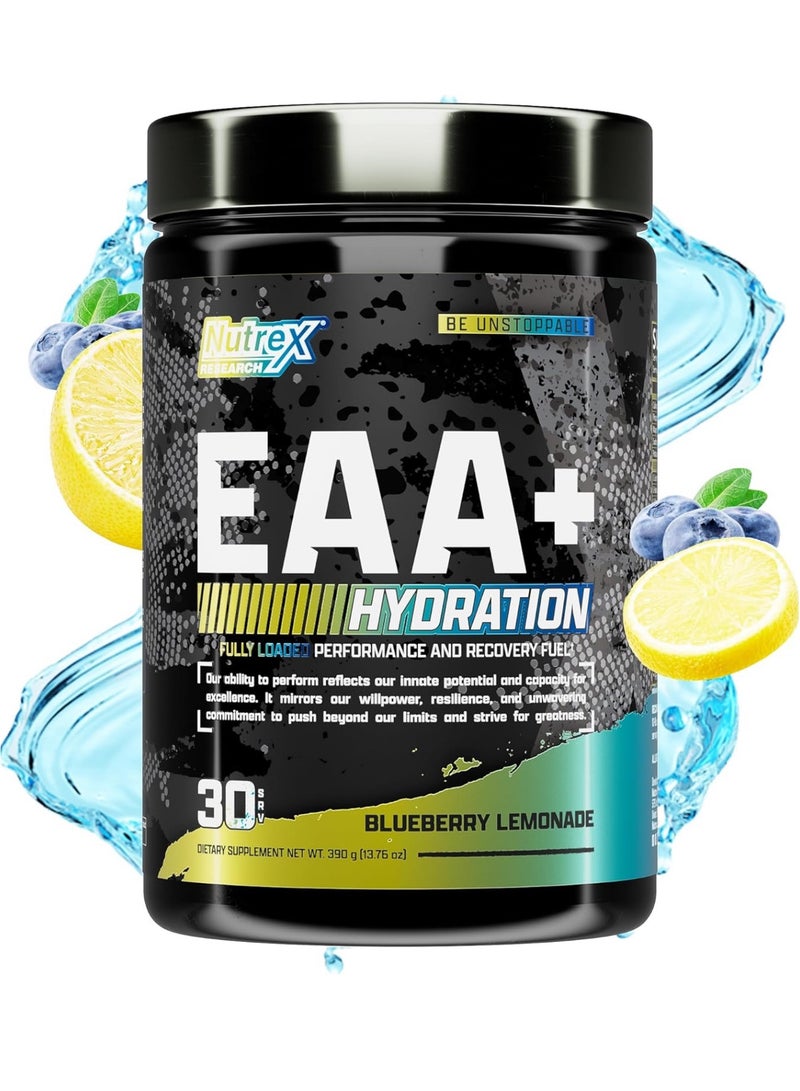 Nutrex Research EAA + Hydration 30 Serving Blueberry Lemonade 390g - Image 1