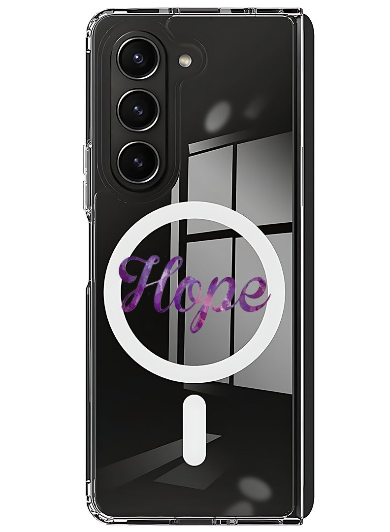 Theodor Magnetic Case for Samsung Galaxy Z Fold 6 Compatible with MagSafe Wireless Charging, Shockproof Phone Bumper Cover Hope - Image 1