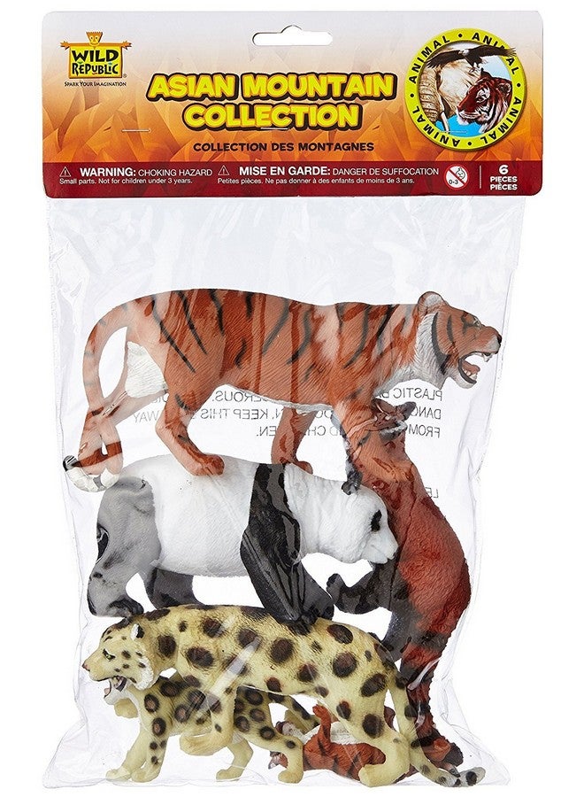 Wild Republic حقيبة بولي من وايلد ريبابليك جبال آسيا، هدايا للأطفال، ألعاب تعليمية، 6 قطع - Image 1