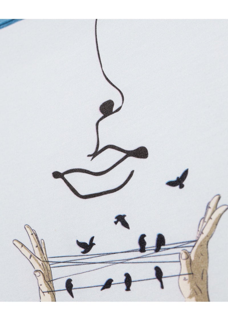 بيج ديزاين تي شيرت نسائي بأحجام مختلفة تصميم مخصص أبيض - Image 3