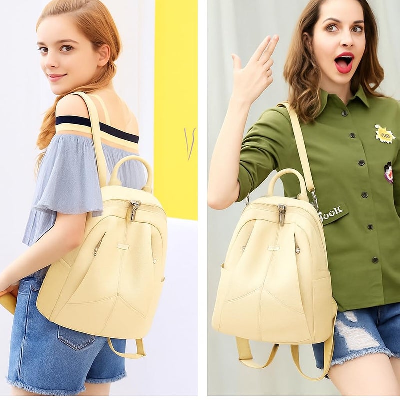 TrueArch Anti-Theft Cross Leather Backpack & Purse for Women | Shoulder Bag for Women and Girls | College Bag for Girls | Multipurpose Travel Bag | Durable | Convertible - Image 3