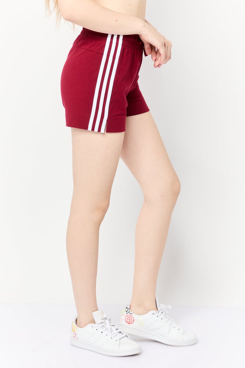 Adidas Women Sportswear Fit Outdoor Shorts, Maroon  - Image 4