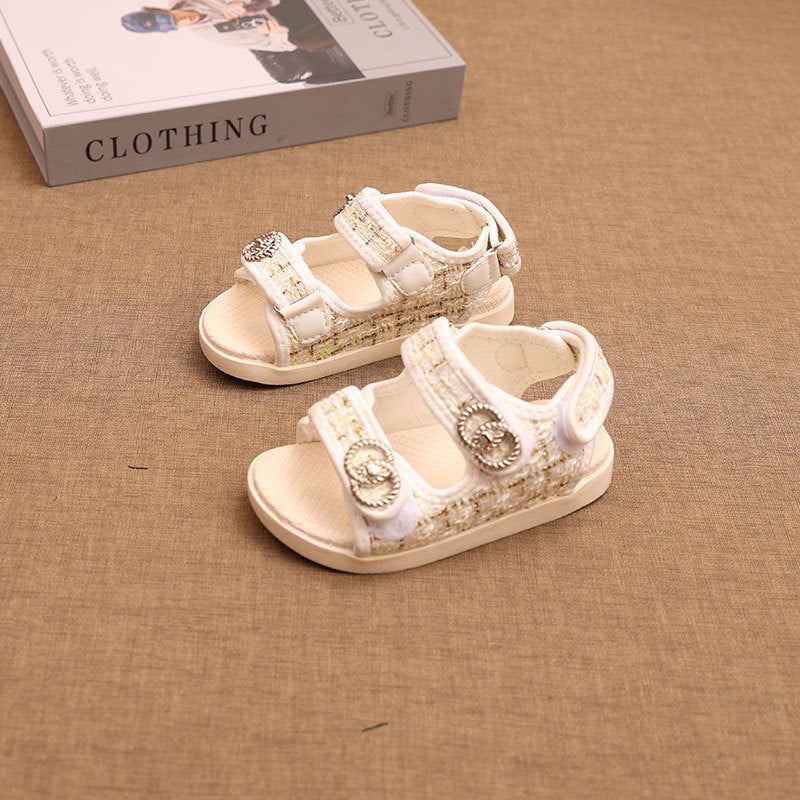 Summer Fashionable Comfortable All-Match Western Style Children'S Shoes Korean Style Soft Sole Non-Slip Girls' Sandals Beach Shoes - Image 5