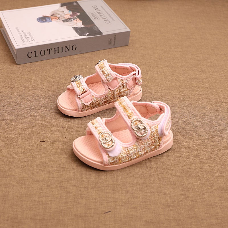 Summer Fashionable Comfortable All-Match Western Style Children'S Shoes Korean Style Soft Sole Non-Slip Girls' Sandals Beach Shoes - Image 4