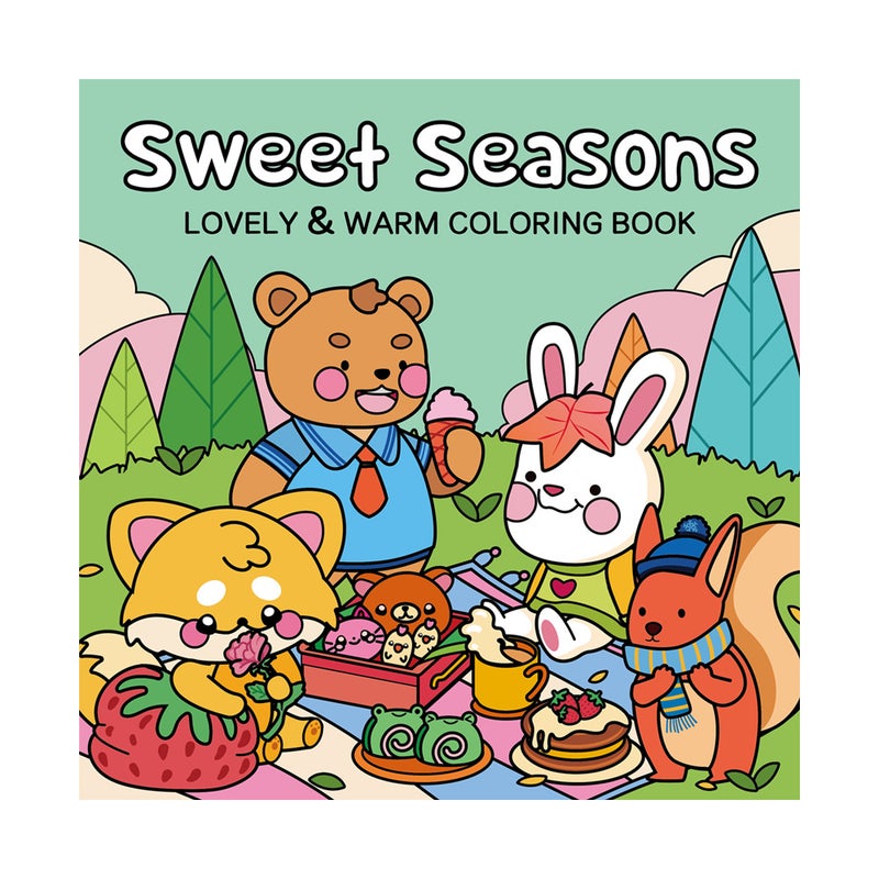 New Coloring Book Cozy Cuties Cute And Comfortable Painting Book Graffiti Painting Watercolor Coloring Book - Image 1