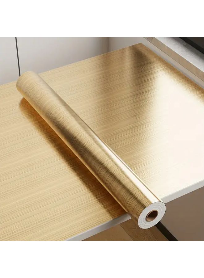 Brushed Cherry 196.85 Inch Self Adhesive Waterproof Oil Proof Kitchen Cabinet Wallpaper - Image 1