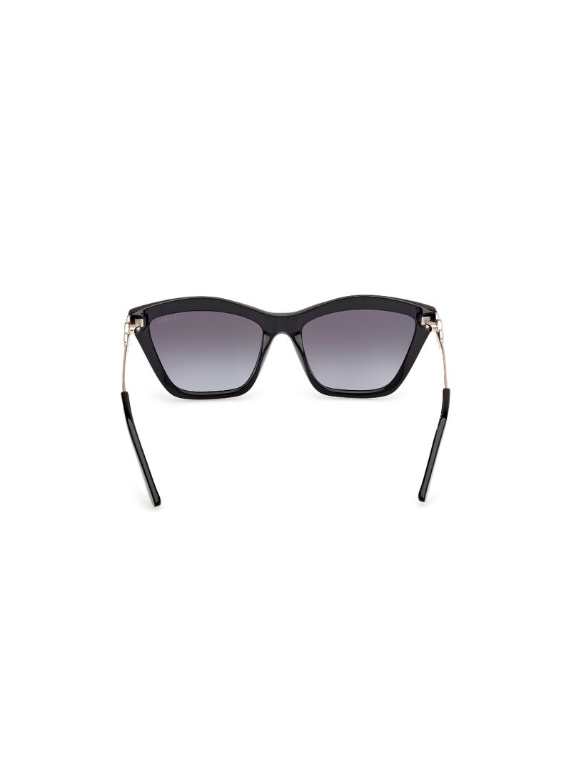 GUESS FULL RIM FEMALE RECTANGULAR BLACK INJECTED SUNGLASSES - Image 4