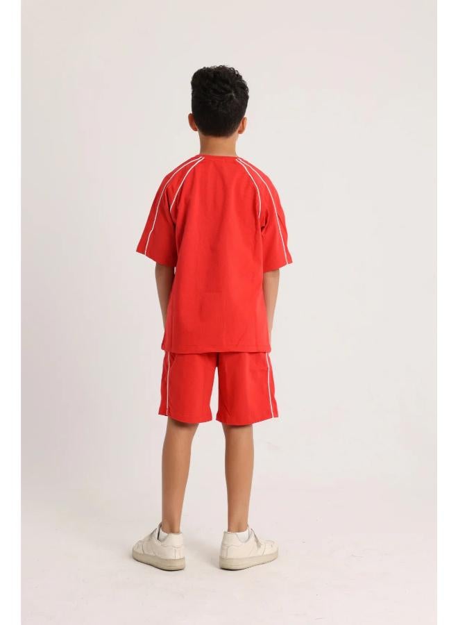 playmore Unisex Red 2-Piece Outfit Set - Image 2