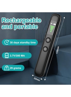 Vierex Hidden Spy Camera Detector, Portable Anti-Eavesdropping Device Detector, RF Wireless Signal Scanner GPS Tracker Detector, Bug Detector Burglar Alarm Camera Finder For Home Hotel Office  - Image 2