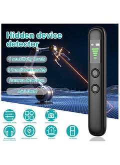 Vierex Hidden Spy Camera Detector, Portable Anti-Eavesdropping Device Detector, RF Wireless Signal Scanner GPS Tracker Detector, Bug Detector Burglar Alarm Camera Finder For Home Hotel Office  - Image 3