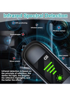 Vierex Hidden Spy Camera Detector, Portable Anti-Eavesdropping Device Detector, RF Wireless Signal Scanner GPS Tracker Detector, Bug Detector Burglar Alarm Camera Finder For Home Hotel Office  - Image 4
