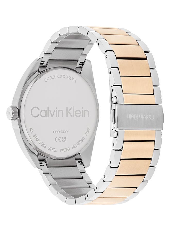 CALVIN KLEIN ساعة يد رجالية بعقارب دائرية الشكل من الستانلس ستيل 25200449 - 42 ملم - Image 3