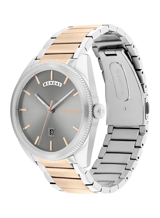 CALVIN KLEIN ساعة يد رجالية بعقارب دائرية الشكل من الستانلس ستيل 25200449 - 42 ملم - Image 2