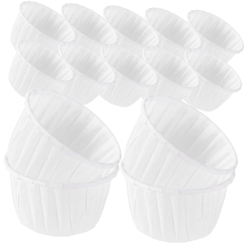 White Greaseproof Muffin Liners High Temperature Resistant Non Stick Baking Cups 50pcs - Image 2