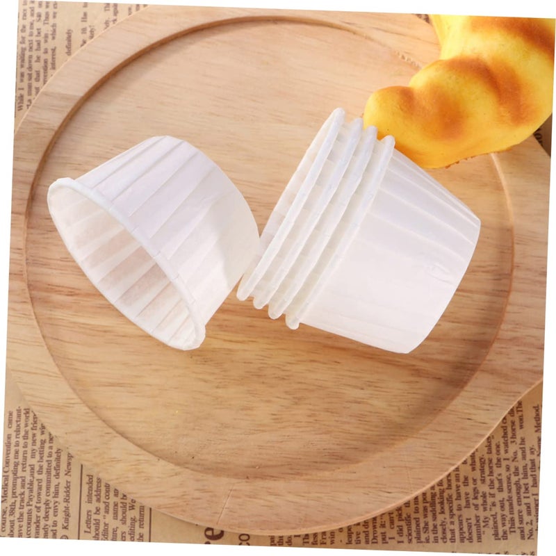 White Greaseproof Muffin Liners High Temperature Resistant Non Stick Baking Cups 50pcs - Image 5