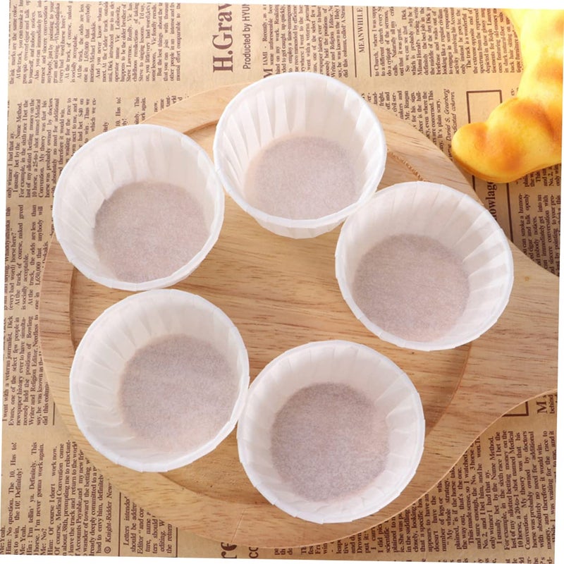 White Greaseproof Muffin Liners High Temperature Resistant Non Stick Baking Cups 50pcs - Image 4
