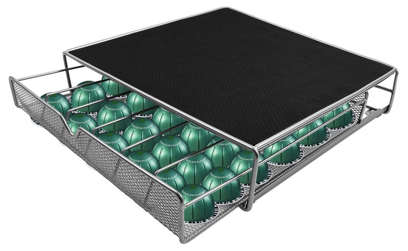 يوريفو منظم عالي الجودة مع رف تخزين كبير جدًا لكبسولات نسبريسو وأدراج رفيعة كبيرة. - Image 1