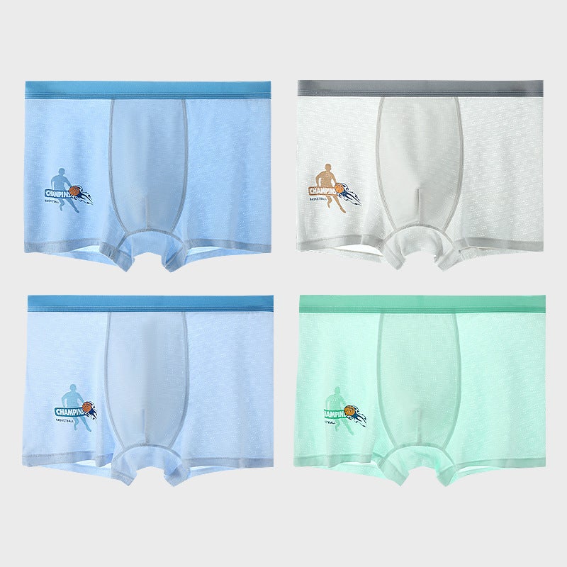 Breathable Modal Boxer Briefs for Teen Boys 6272 