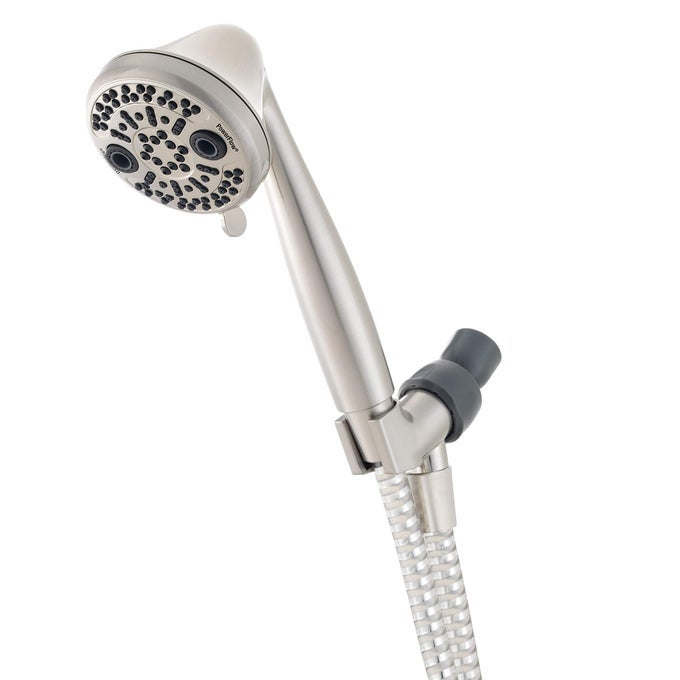 87446 POWERFLOW BRUSHED NICKEL HANDHELD SHOWER HEAD