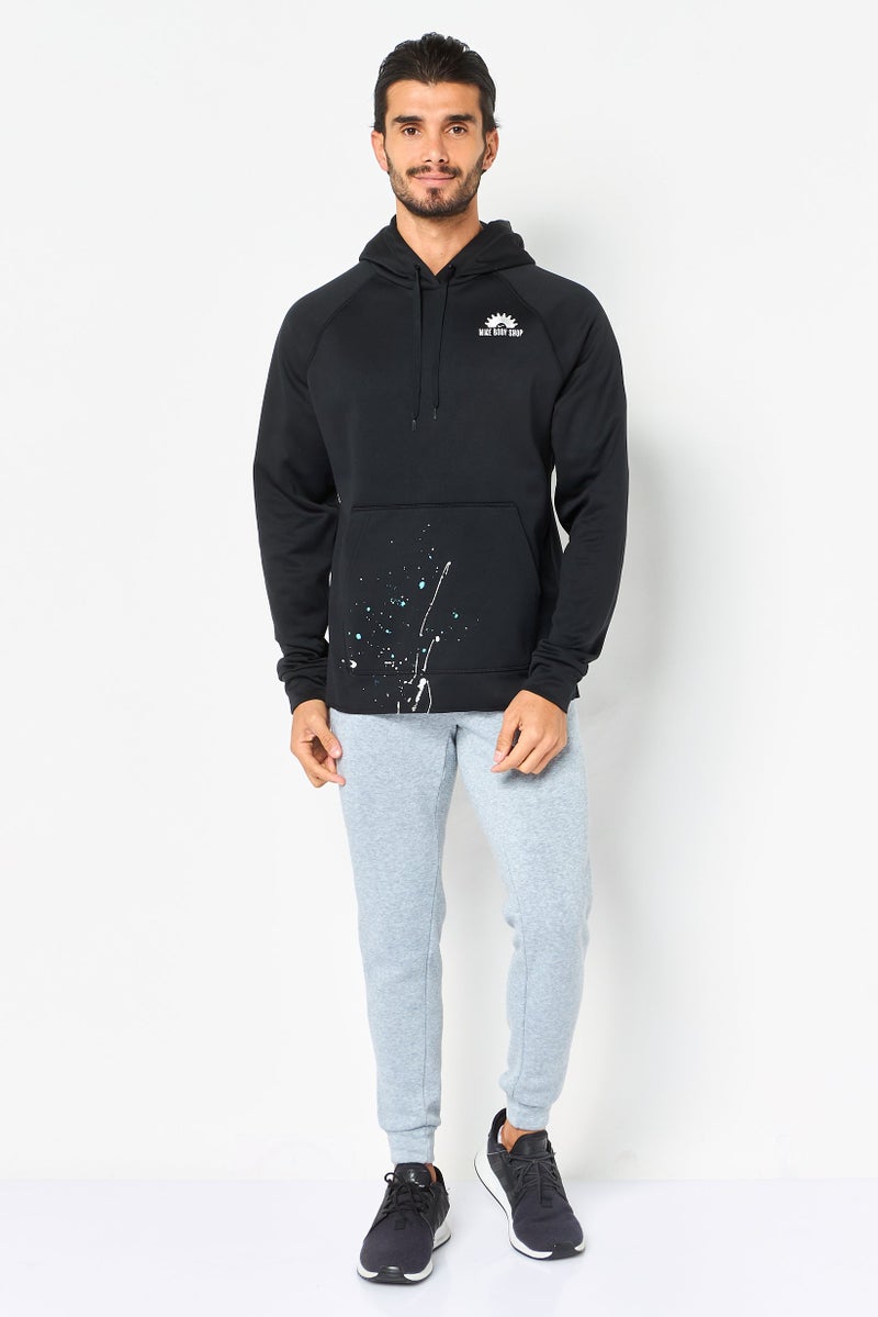 Nike Men Therma Fit Long Sleeve Training Hoodie, Black - Image 2