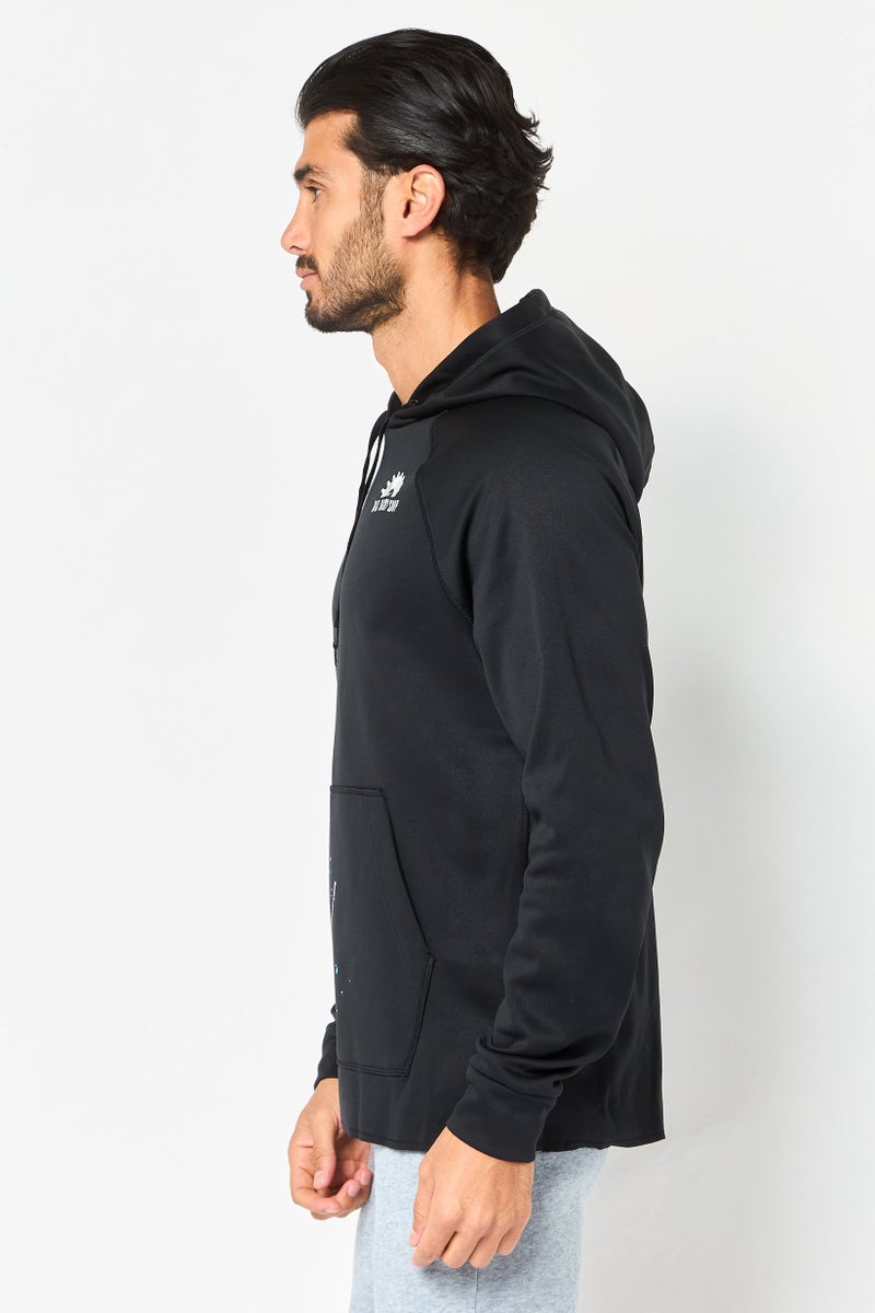 Nike هودي تدريب بأكمام طويلة للرجال بتقنية ثيرما فيت، أسود - Image 4