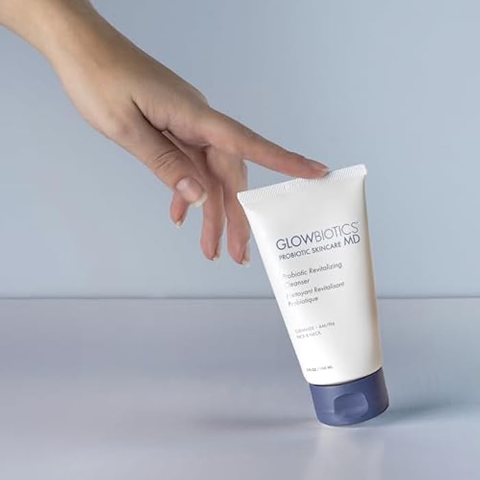 Glowbiotics غلوبيوتكس منظف مرطب بروبيوتيك 5 أونصات - غسول وجه لطيف مرطب مع بروبيوتيك، ببتيدات وصبار | منظف يومي للبشرة الحساسة، الجافة والمُسنّة - Image 3