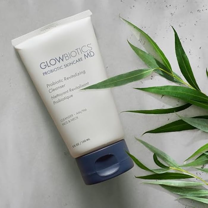 Glowbiotics غلوبيوتكس منظف مرطب بروبيوتيك 5 أونصات - غسول وجه لطيف مرطب مع بروبيوتيك، ببتيدات وصبار | منظف يومي للبشرة الحساسة، الجافة والمُسنّة - Image 4