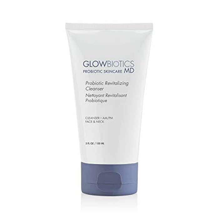 Glowbiotics غلوبيوتكس منظف مرطب بروبيوتيك 5 أونصات - غسول وجه لطيف مرطب مع بروبيوتيك، ببتيدات وصبار | منظف يومي للبشرة الحساسة، الجافة والمُسنّة - Image 1