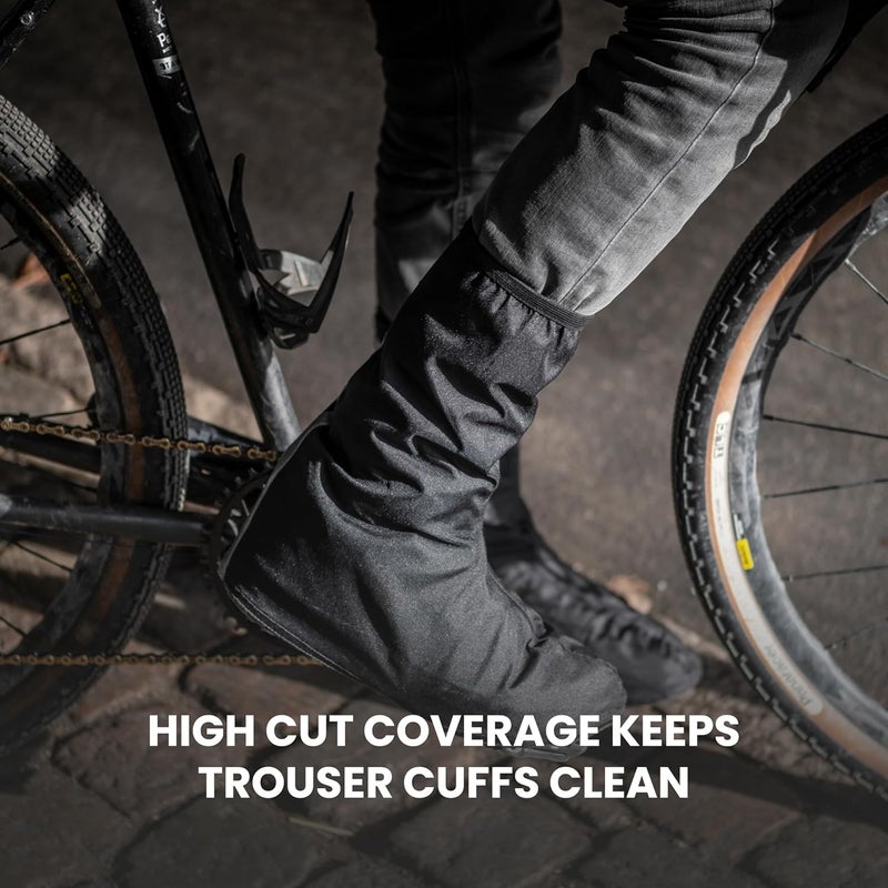 GripGrab Dryfoot 2nd Edition Bike Rain Overshoes Waterproof Shoe Covers for Everyday Cycling Long Gaiter - Image 5