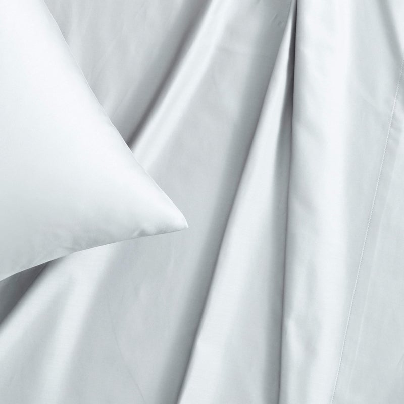 Vera Wang - King Size Sheet Set, Soft & Smooth Sateen Cotton Blend Bedding, Deep Pocket, 800 Thread Count, Bed Sheets with Fitted Sheet & Matching Pillowcases (Pale Blue) - Image 2