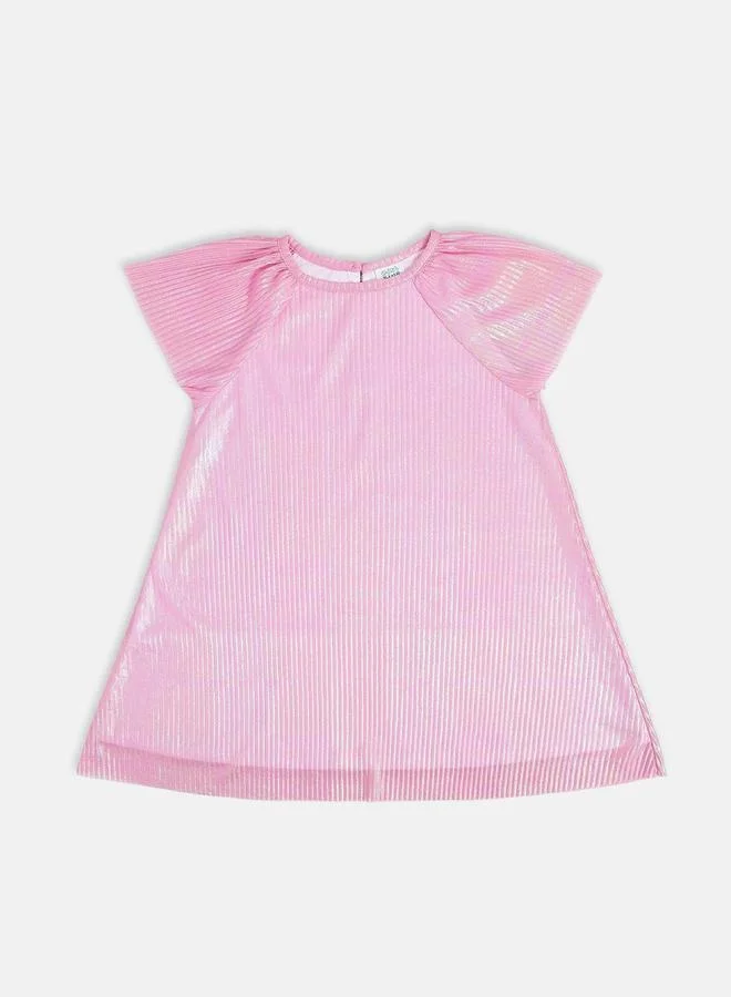 MINIKLUB Girls Shimmering Look Round Neck Dress