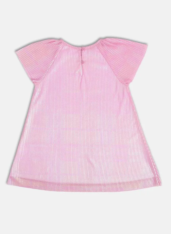 MINIKLUB Girls Shimmering Look Round Neck Dress
