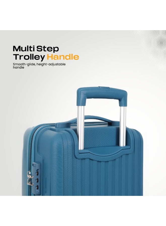 KAMILIANT by American Tourister Savvy Cabin Trolley Bag, Small 55cm, Hard Case Polypropylene, Deep Ocean - Image 3