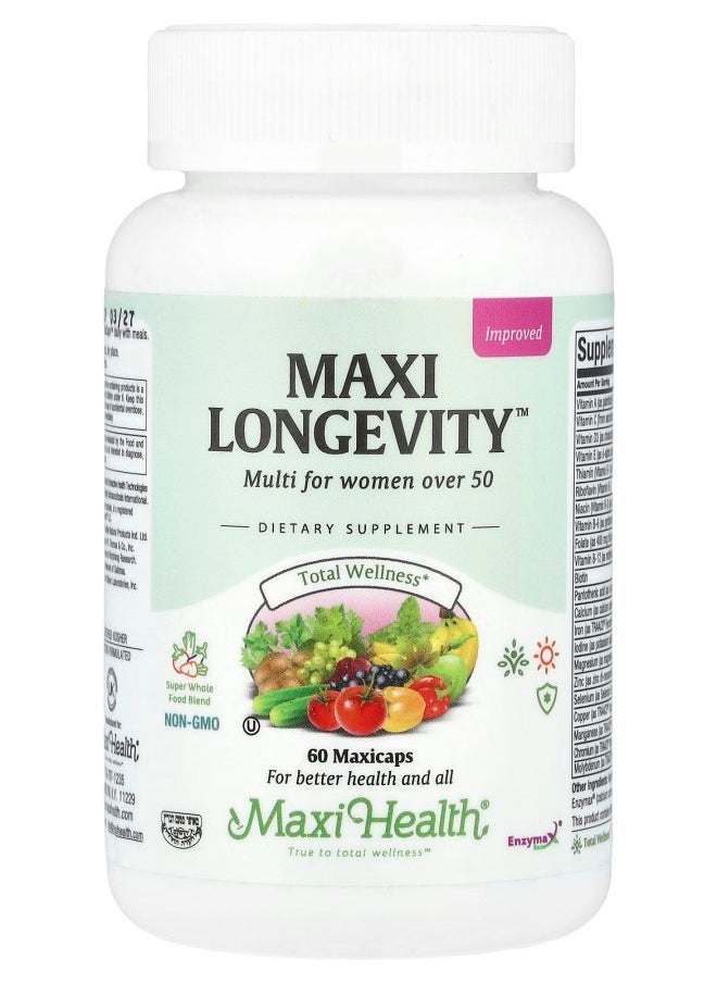 Maxi Health Maxi Longevity™ Multi For Women Over 50 60 Maxicaps 