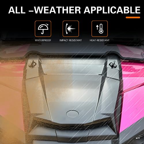 CPOWACE Turbo Hood for RZR XP 1000 14-18, Black Air Intake Vent Compatible with Polaris RZR XP Trail S 900 1000 S 2014-2018 Accessories Replace #2881467 - Image 4