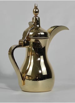 HTH Classic Arabic Coffee Dallah Pot Rustproof Premium Stainless Steel Teapot Mirror Finish Coffee Kettle Easy Pour Spout Tea Kettle with Attached Lid and Ergonomic Handle Dishwasher Safe Teapot for Office Home 12/18/26/32/48 Oz  - Image 5